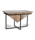 MESA DE CENTRO MADERA DE MANGO Y METAL MDMHOGAR