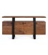 APARADOR METAL Y MADERA DE PALISANDRO MDMHOGAR