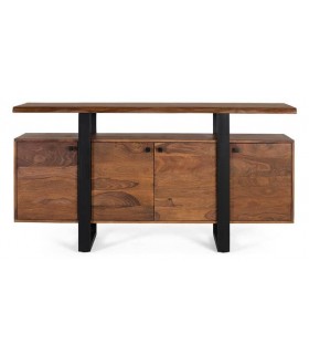 APARADOR METAL Y MADERA DE PALISANDRO MDMHOGAR