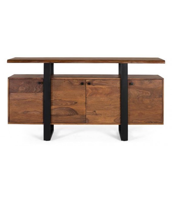 APARADOR METAL Y MADERA DE PALISANDRO MDMHOGAR