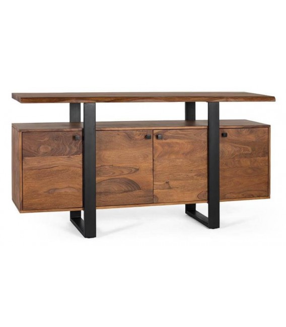 APARADOR METAL Y MADERA DE PALISANDRO MDMHOGAR
