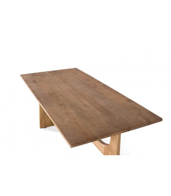 MESA DE CENTRO MADERA DE MANGO NATURAL MDMHOGAR