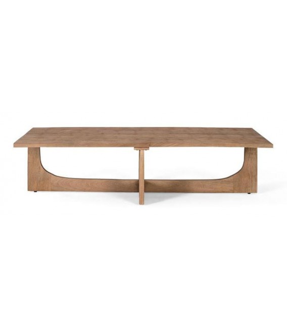 MESA DE CENTRO MADERA DE MANGO NATURAL MDMHOGAR