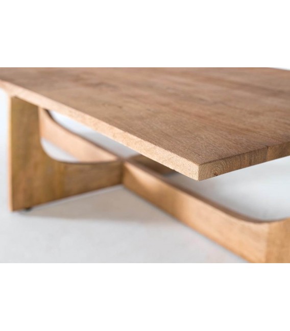 MESA DE CENTRO MADERA DE MANGO NATURAL MDMHOGAR