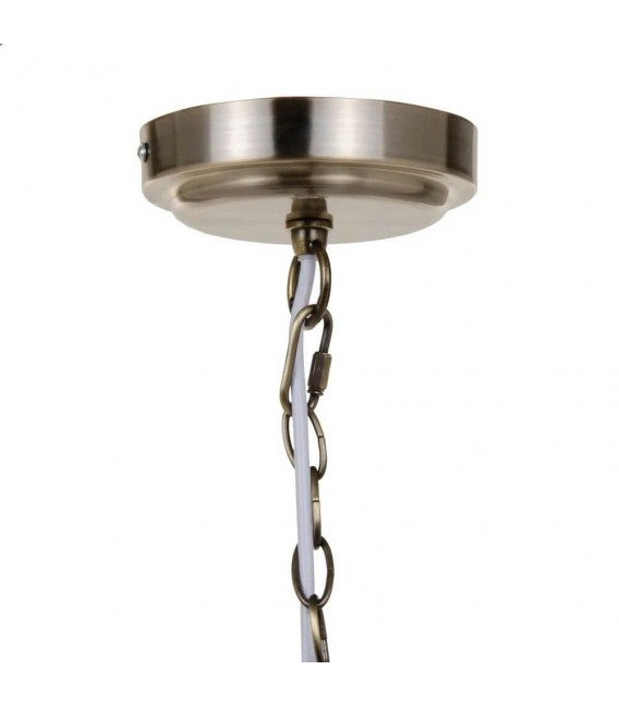 LAMPARA DE TECHO PEQUEÑA HOLANDESA METAL ACABADO ORO VIEJO