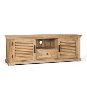MUEBLE DE TV MADERA MACIZA DE MANGO NATURAL MDMHOGAR