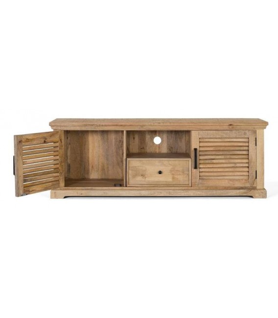 MUEBLE DE TV MADERA MACIZA DE MANGO NATURAL MDMHOGAR