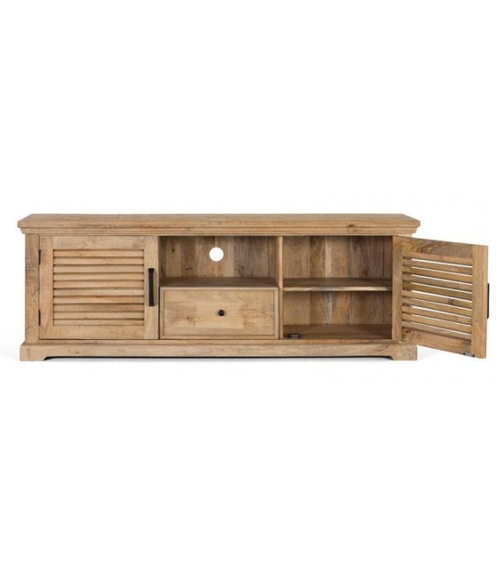 MUEBLE DE TV MADERA MACIZA DE MANGO NATURAL MDMHOGAR