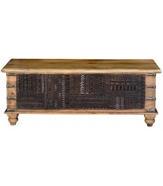 BAUL ONIX MADERA DE MANGO NATURAL Y EBANO MDMHOGAR