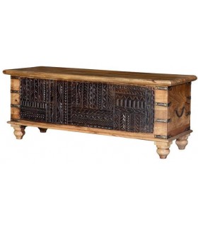 BAUL ONIX MADERA DE MANGO NATURAL Y EBANO MDMHOGAR