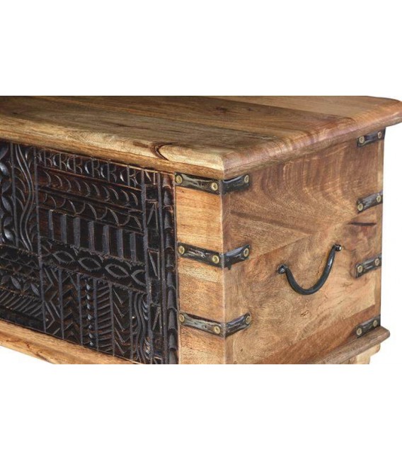 BAUL ONIX MADERA DE MANGO NATURAL Y EBANO MDMHOGAR