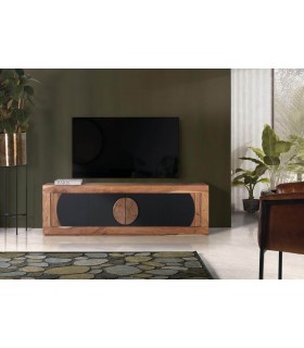 MUEBLE DE TV MADERA DE ACACIA NATURAL MDMHOGAR
