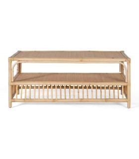 MESA DE CENTRO RATAN NATURAL MDMHOGAR