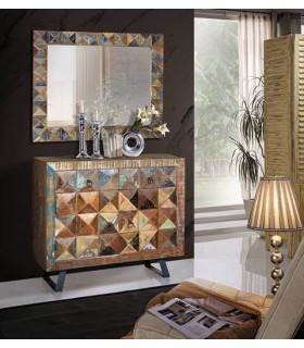 TAQUILLON 100 X 32 X 87 MARES MADERA Y METAL