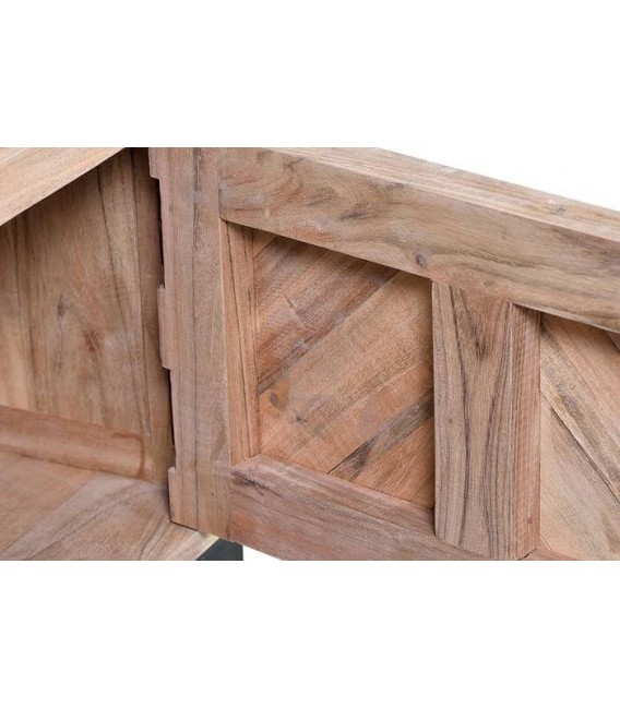 MUEBLE TV MADERA DE ACACIA Y METAL MDMHOGAR