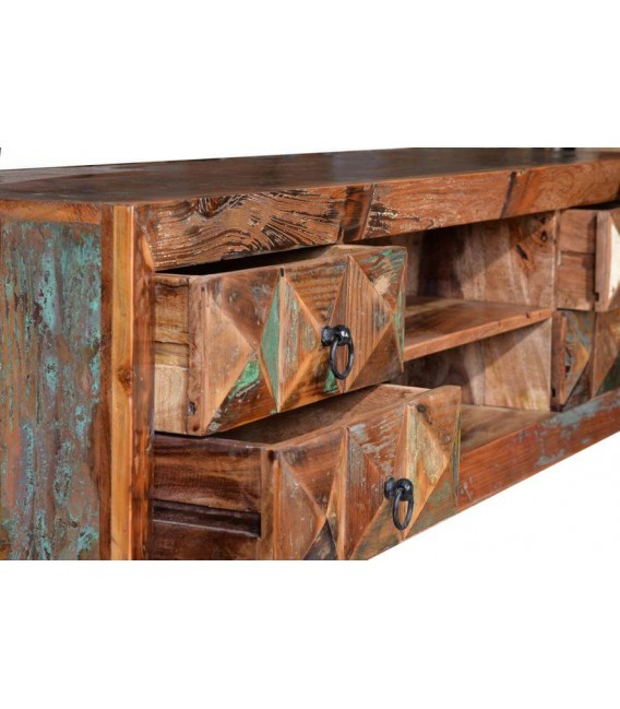 MUEBLE DE TV MADERA Y METAL MDMHOGAR