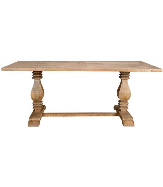 MESA DE COMEDOR 200 X 100 X 77 HOLLOWAY MADERA DE MANGO MACIZA