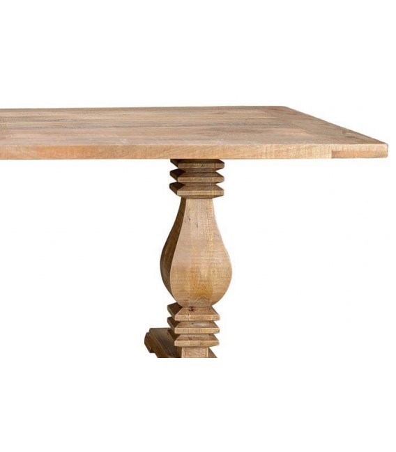 MESA DE COMEDOR 200 X 100 X 77 HOLLOWAY MADERA DE MANGO MACIZA
