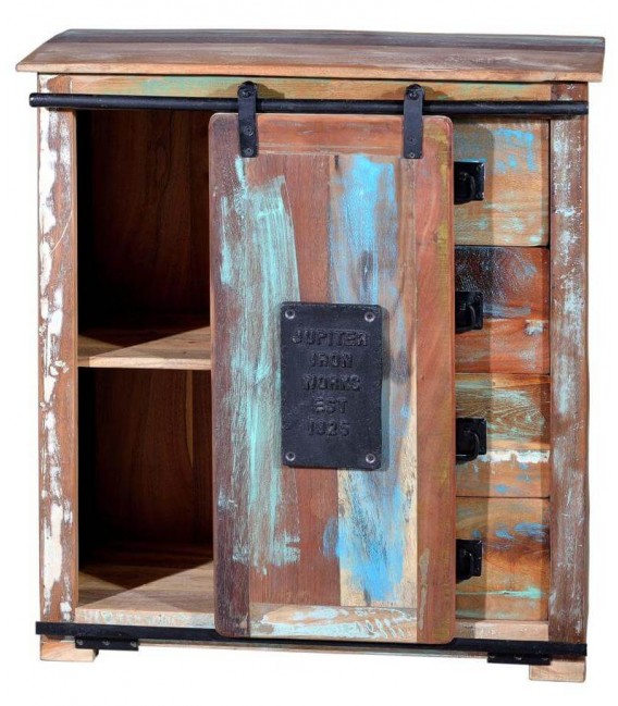 COMODA MARES MADERA Y METAL MDMHOGAR