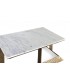 MESITA DE CENTRO ALUMINIO Y MARMOL MDMHOGAR.