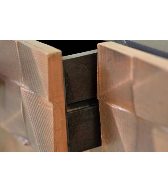 APARADOR MADERA DE MANGO Y LAMINA DE COBRE MDMHOGAR