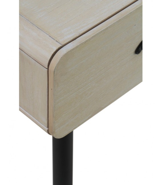 CONSOLA MADERA DE PAULONIA MDF Y METAL MDMHOGAR