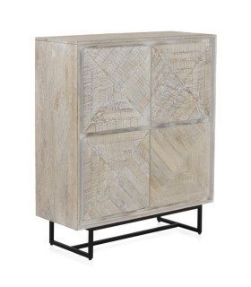 ARMARIO MADERA MACIZA DE MANGO Y METAL MDMHOGAR