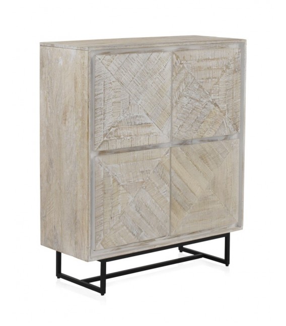 ARMARIO MADERA MACIZA DE MANGO Y METAL MDMHOGAR