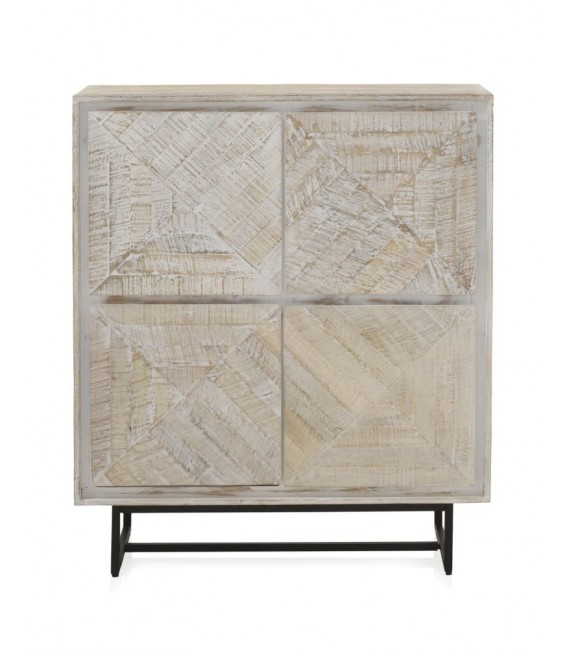 ARMARIO MADERA MACIZA DE MANGO Y METAL MDMHOGAR