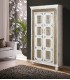 ARMARIO ALACENA MADERA BLANCA CON APLLICACIONES DE BRONCE