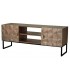 MUEBLE TV MADERA DE MANGO Y LAMINA DE COBRE MDMHOGAR