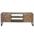 MUEBLE TV MADERA DE MANGO Y LAMINA DE COBRE MDMHOGAR