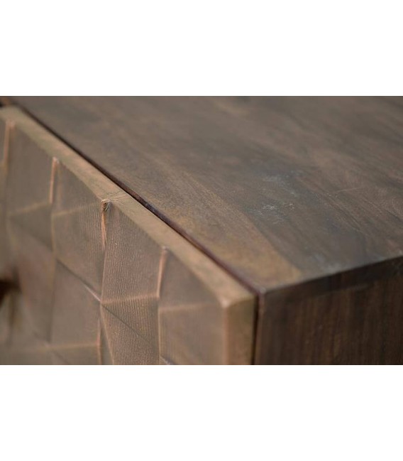 MUEBLE TV MADERA DE MANGO Y LAMINA DE COBRE MDMHOGAR