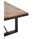 MESA DE CENTRO MADERA DE ABETO Y METAL MDMHOGAR