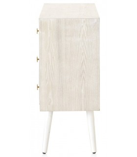 COMODA MADERA DE FRESNO METAL MDMHOGAR