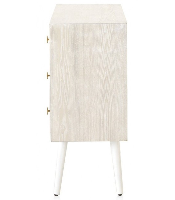 COMODA MADERA DE FRESNO METAL MDMHOGAR