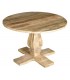 MESA DE COMEDOR 1REDONDA GRANDE MADERA MANGO TALLADA NATURAL