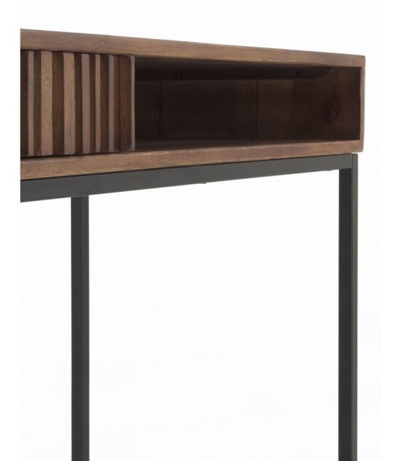 CONSOLA MADERA MACIZA DE MANGO Y METAL MDMHOGAR