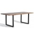 MESA DE COMEDOR MADERA ACACIA METAL NEGRO MDMHOGAR