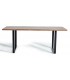 MESA DE COMEDOR MADERA ACACIA METAL NEGRO MDMHOGAR