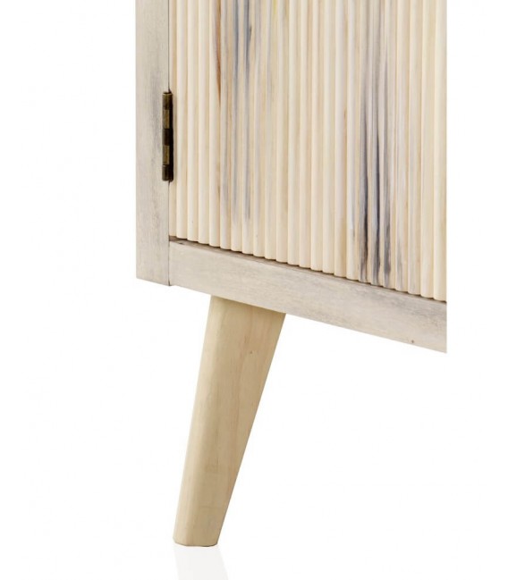 COMODA MADERA DE ALAMO Y METAL MDMHOGAR