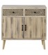 COMODA MADERA DE ALAMO Y METAL MDMHOGAR