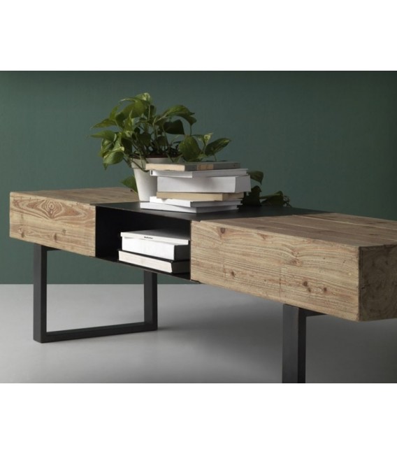 MUEBLE TV 180 X 40 X 45 MEL MADERA DE ABETO Y METAL