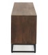 MUEBLE DE TV 170 X 40 X 60 LAGAR MADERA MANGO NOGAL METAL NEGRO