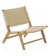 SILLON RELAX MADERA HAYA NATURAL CUERDA TRENZADA
