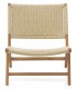 SILLON RELAX MADERA HAYA NATURAL CUERDA TRENZADA