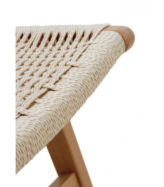 SILLON RELAX MADERA HAYA NATURAL CUERDA TRENZADA