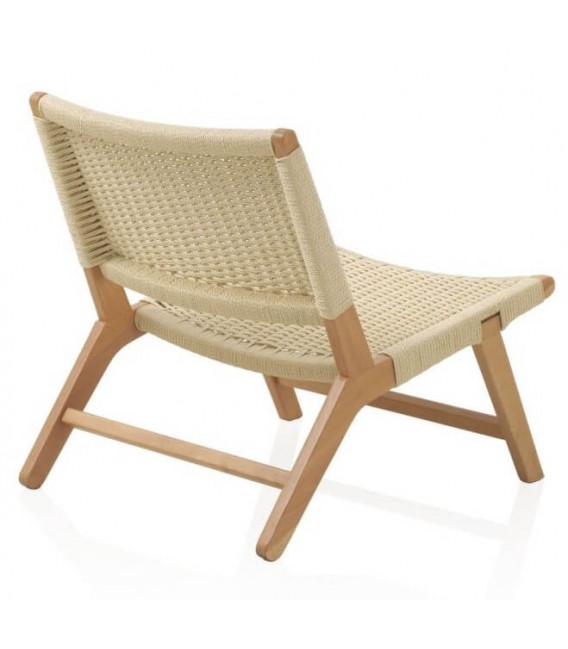 SILLON RELAX MADERA HAYA NATURAL CUERDA TRENZADA