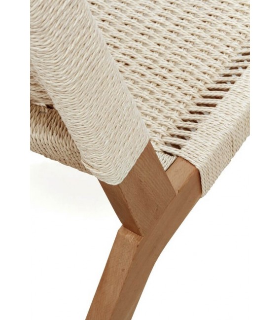 SILLON RELAX MADERA HAYA NATURAL CUERDA TRENZADA