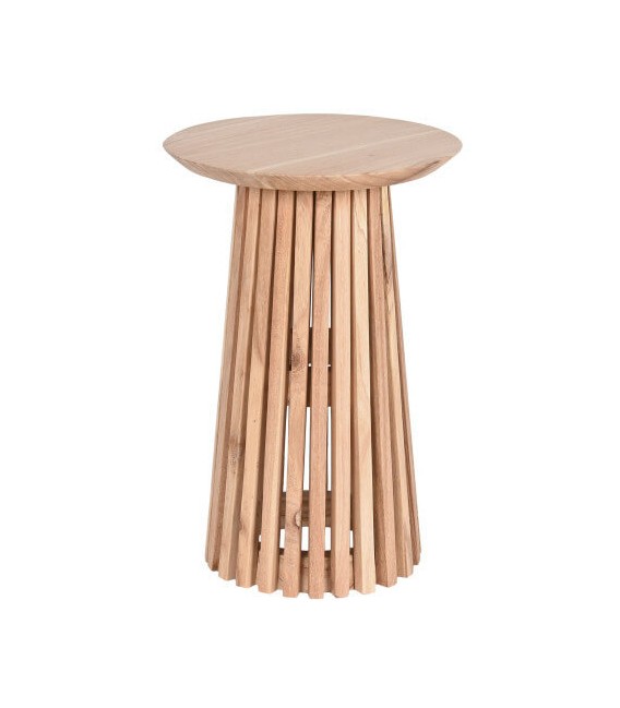 MESITA AUXILIAR MADERA DE MINDI NATURAL MDMHOGAR
